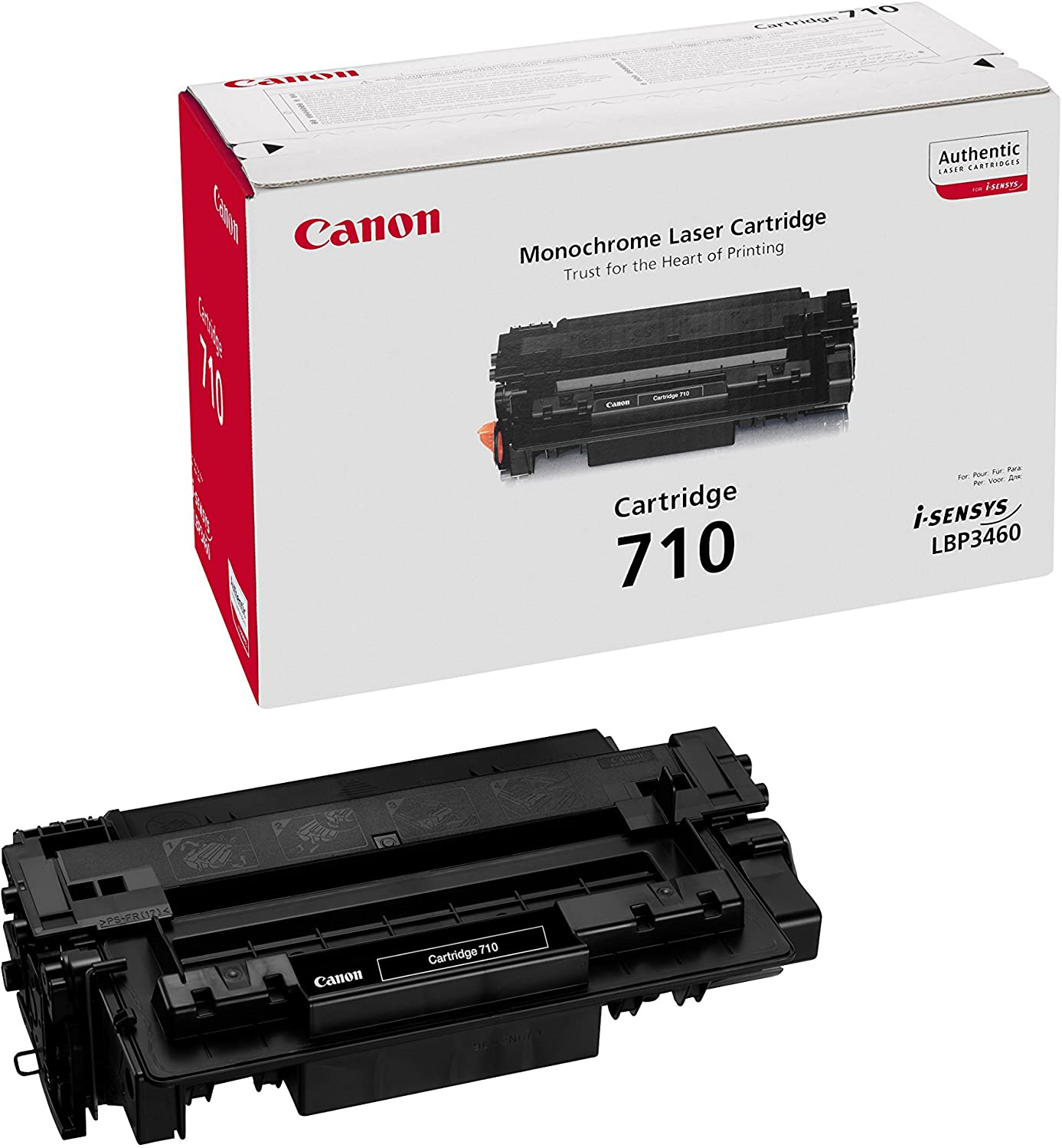 Canon 710 - 0985B001 - 1 x Black - Toner Cartridge - For Laser Shot LBP3460