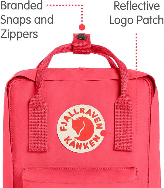 Fjallraven Kanken Mini Backpack - Peach Pink, One Size - Image 2