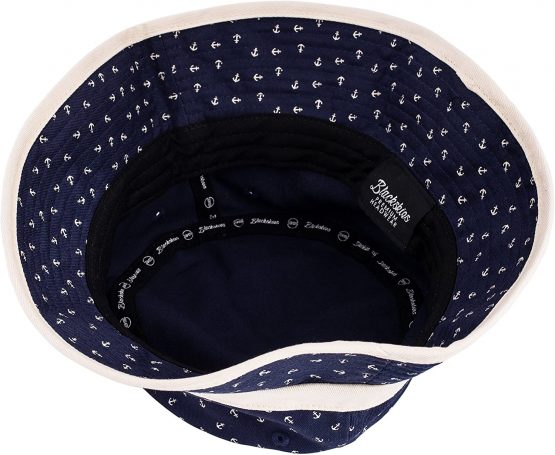 Blackskies Harbor Bucket Hat | Unisex Sun Hat Anchor Maritime Fisherman Boonie Bob Blue - Image 3