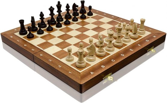 Beautiful MAGNETIC Wooden Chess Set, Chess Game with Magnetized Figures, Handcrafted Classic Game… (Tournament No.3 35cm) - Image 3