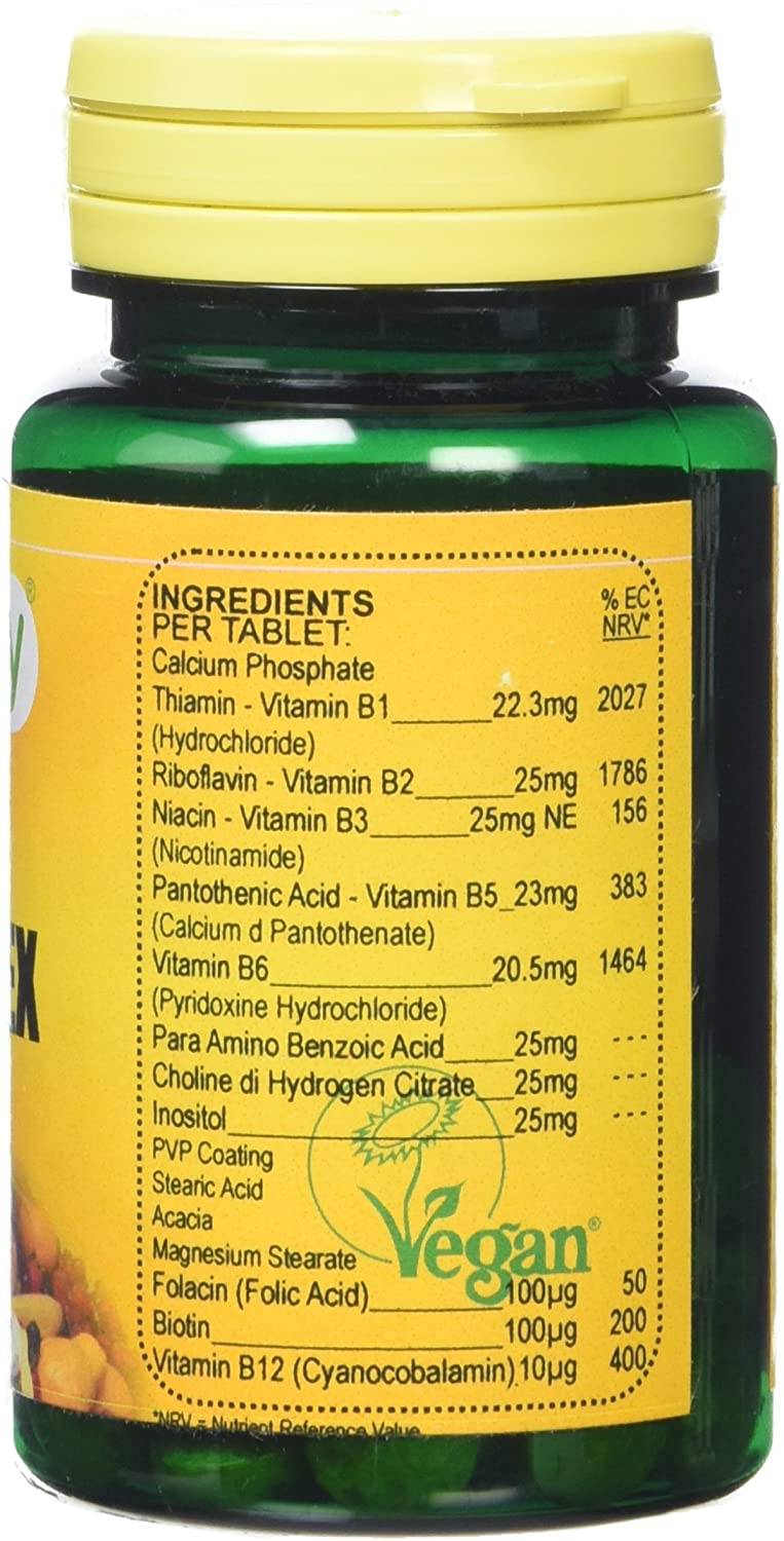Veganicity B25 Complex : Vitamin B Supplement : 60 Tablets, in a Planet-Friendly 99% reccyled Pot, 60 count (Pack of 1) - Image 3