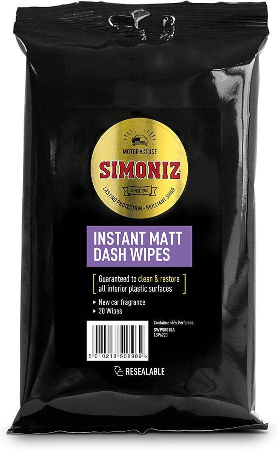 Simoniz SWPS0011A Anti Glare Glass Wipes 20pk