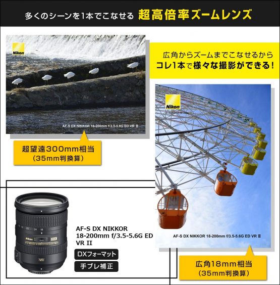 Nikon 18-200 mm/F 3,5-5,6 G DX ED VR II 18 mm-200 mm Lens - Image 3