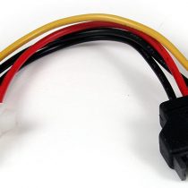 StarTech SATA to LP4 Power Cable Adapter - F/M - Power adapter - SATA power (M) to 4 pin internal power (F) - black - LP4SATAFM6IN, 12 inch/0.3 m