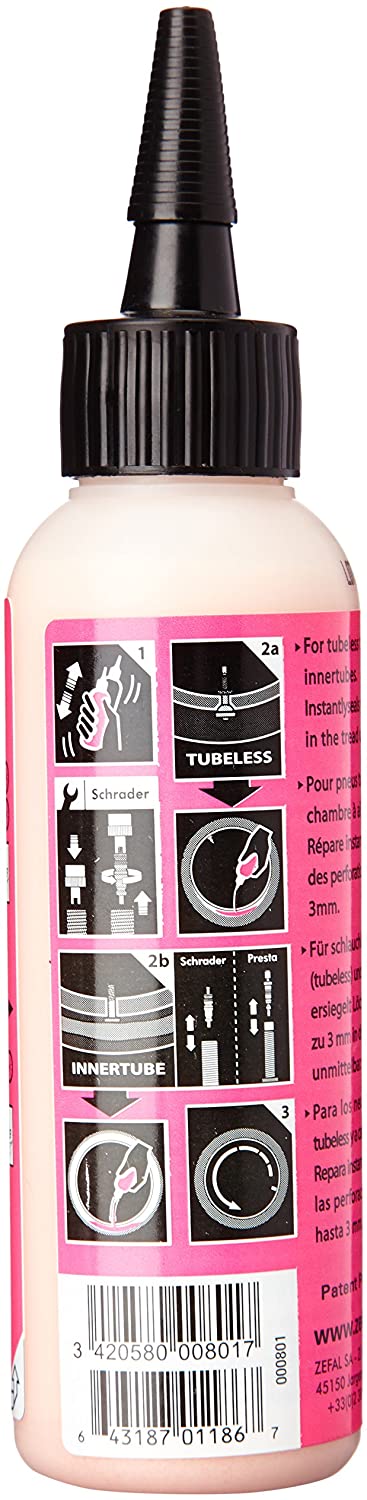 ZEFAL Z-Sealant Tubeless Tyre Sealant, Pink, 125ml - Image 2