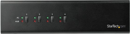 StarTech 4 Port Dual Monitor DVI KVM Switch - Dual Screen Display Compact USB KVM Switch with Integrated USB 3.0 Hub & Audio - Dual View KVM - Dell HP Apple Lenovo - TAA Compliant (SV431DD2DU3A) - Image 3