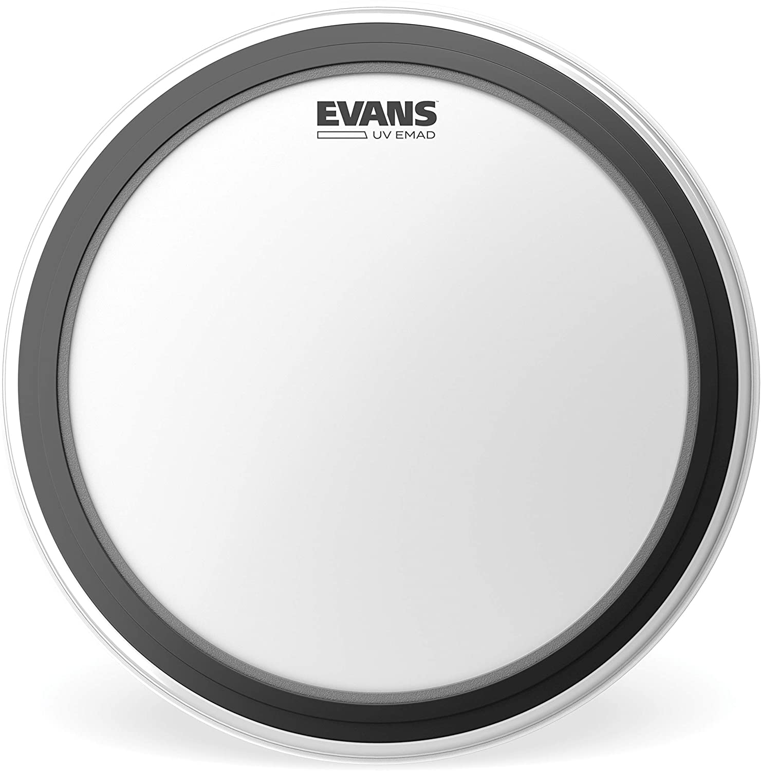 Evans Bass Drum Heads - EMAD UV Coated Bass Drumhead - BD22EMADUV - 22 Inch, White