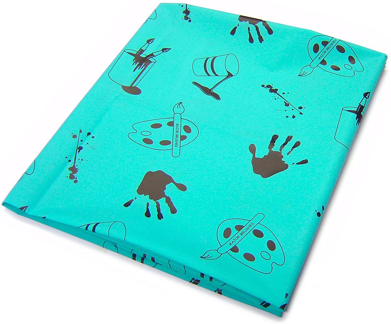 Major Brushes Splash Mat Table Cover 150 x 150cm, Blue, XL