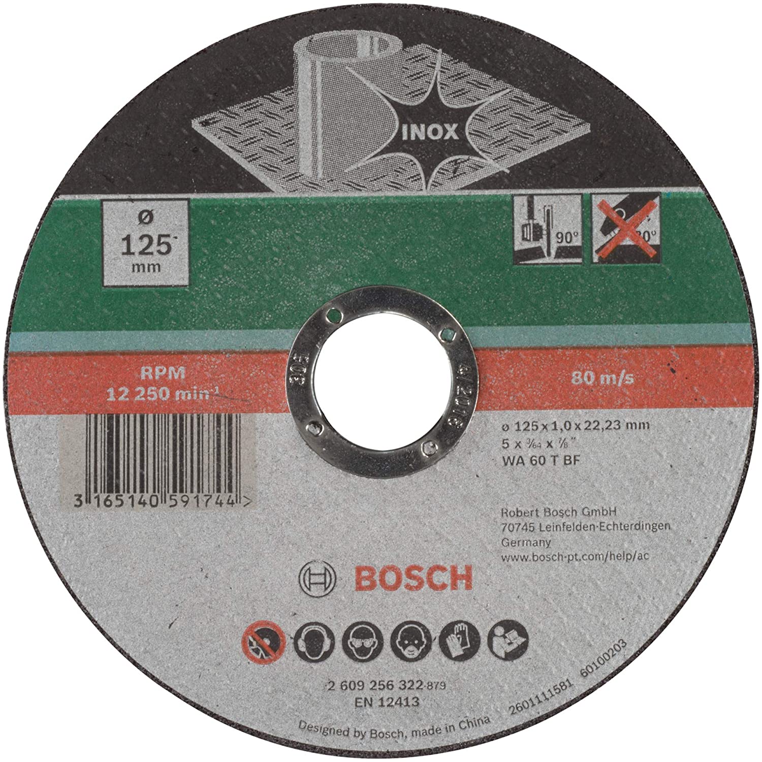 Bosch 2609256322 INOX Straight Cutting Disc