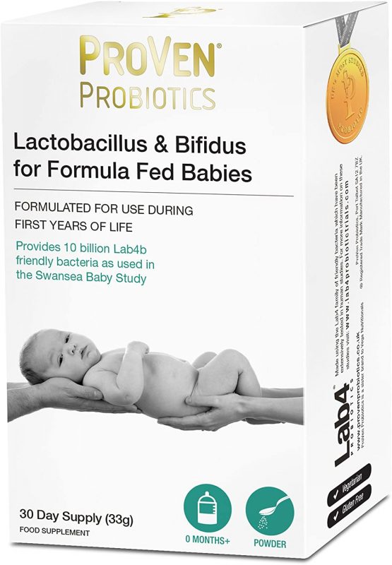 ProVen Probiotics Lactobacillus & Bifidus for Formula Fed Babies - 10 Billion CFU with prebiotics to feed the good bacteria