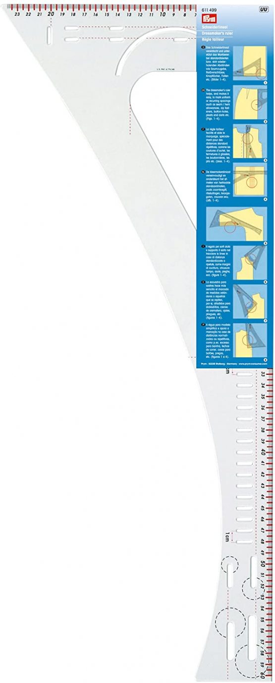 Prym Dressmaker's Ruler, 20 x 24.5 x 0.16 cm - Image 3