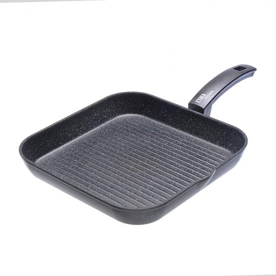 Moneta Square Grill Pan 28 x 28 cm, Aluminum, Black