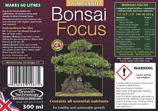 Bonsai Focus Liquid Concentrated Fertiliser 300 ml - Image 2
