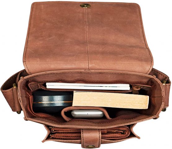 STILORD 'Finn' Small Shoulder Bag for Men Vintage Cross Body Bag Suitable for 8.4 inch Tablets Satchel Genuine Leather - Image 4