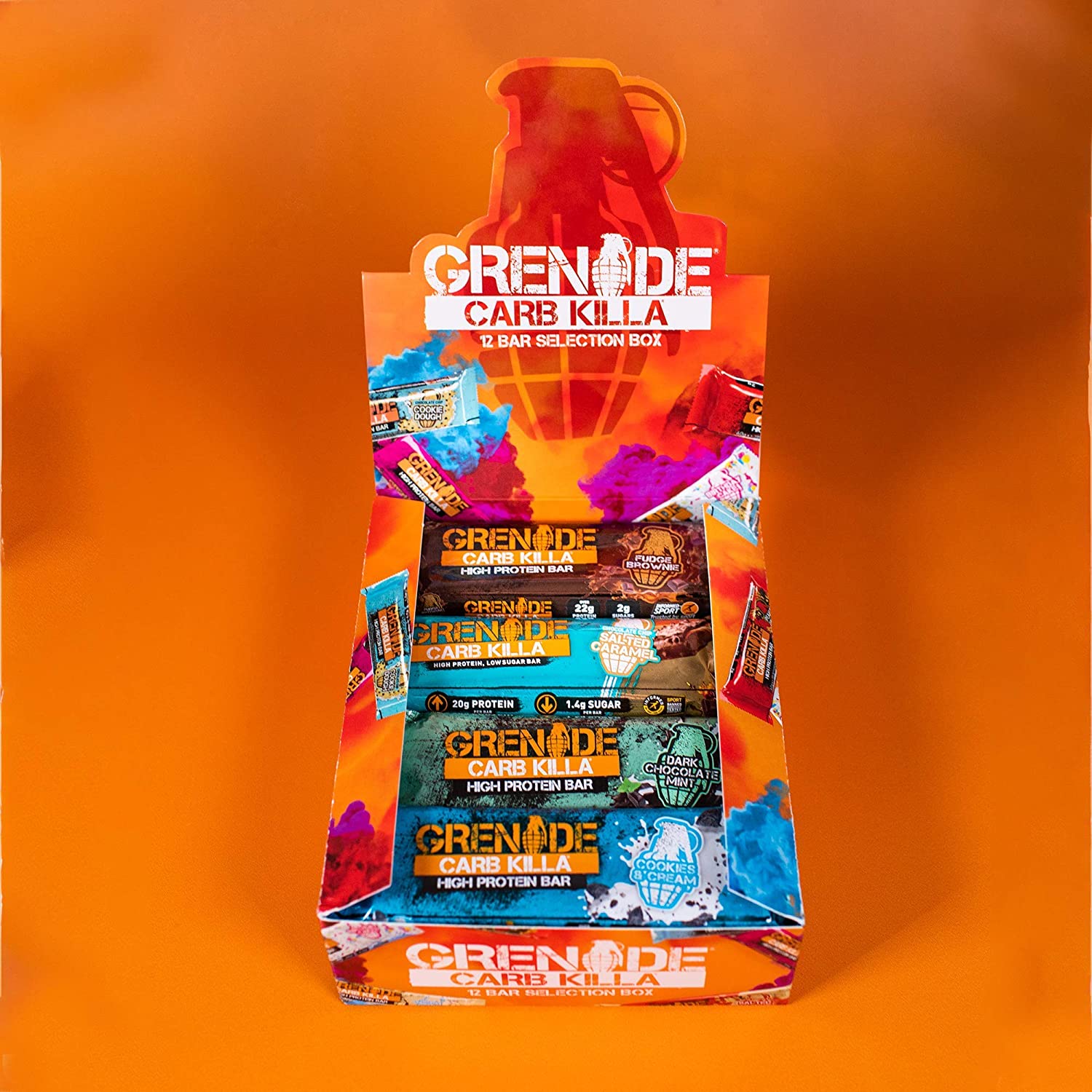 Grenade Selection Box - High Protein, Low Sugar Bars, 12 x 60 g Variety Pack (Packaging & Flavours May Vary) - Image 4
