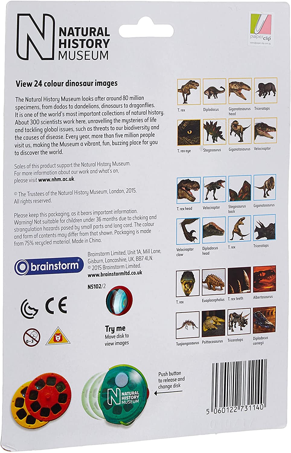 The Natural History Museum Picture Viewer Dinosaurs, Multicolor, us:one size - Image 2