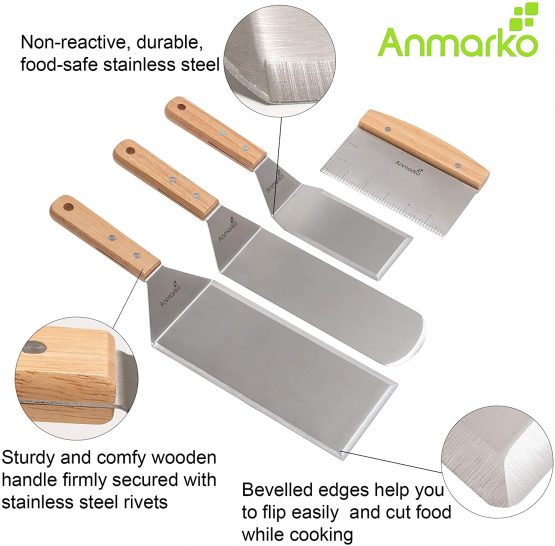 flat top grill spatula set