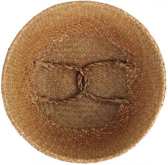 BlueMake Woven Seagrass Belly Basket for Storage Plant Pot Basket and Laundry, Picnic and Grocery Basket (Medium, Original) - Image 3