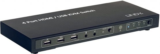 LINDY 4 Port KVM Switch - HDMI, USB 2.0 & Audio