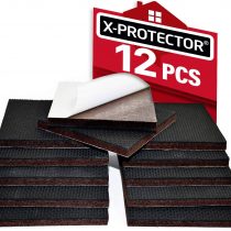 Non Slip Furniture Pads X-PROTECTOR – Floor Protector - 12 pcs 75mm Floor Protector Pads - Rubber Feet for Furniture Feet – Ideal Floor Protectors for Keep in Place Furniture. Stop Your Furniture