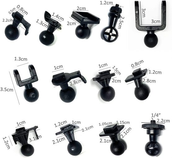 ShipeeKin Car Suction Cup Dash Cam Mount for Vehicle Video Recorder on Windshield & Dash Board with 13 Joints for Driving Camcorder GPS - Image 4