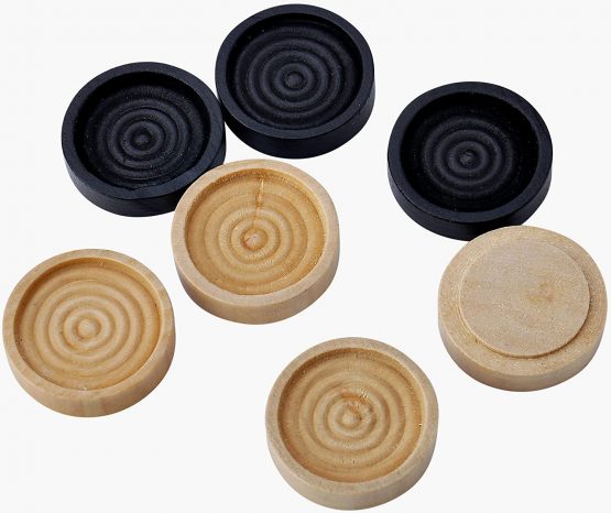Jaques of London Draughts Pieces | Draughts Set in a Drawstring Bag | Quality Stackable Checkers Pieces for Playing with your Draughts Board Game | Since 1795 - Image 4