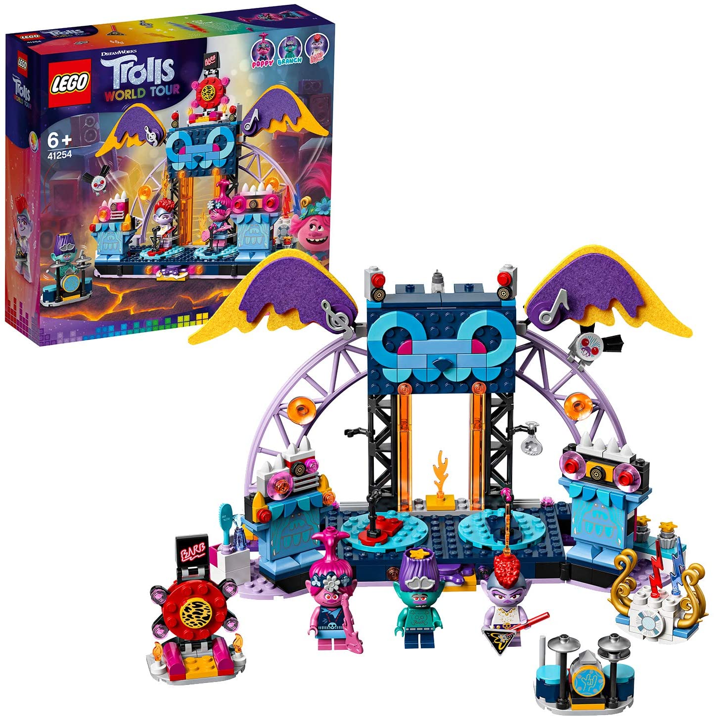 LEGO 41254 Trolls Volcano Rock City Concert, Multicolored, Medium