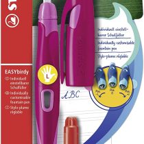 Ergonomic School Fountain Pen - STABILO EASYbirdy A Nib Left Handed Berry/Pink