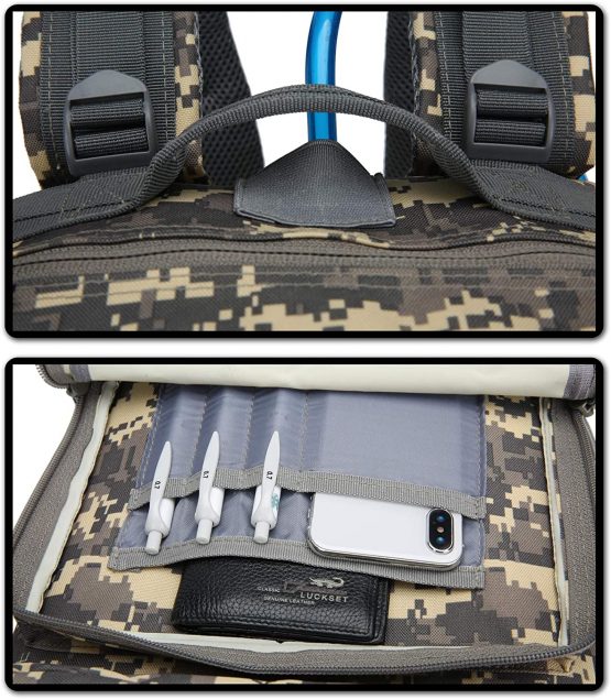 Doshwin 40L Military Backpack Tactical Army Assault Pack Molle Camo Rucksack for Camping Trekking Travel Hiking - Image 3