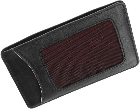 Visconti Augusta Collection Oakmont Slim Leather Credit Card Holder AG15 Black - Image 3