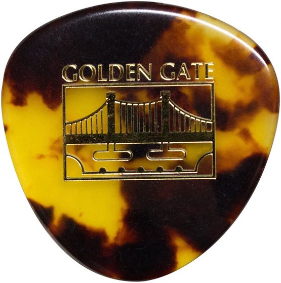 Golden Gate GR0762 MP-12 Deluxe Tortoise Style Mandolin Pick - Rounded Triangle - Dozen