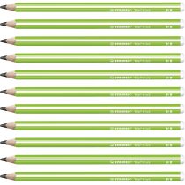 Graphite Pencil - STABILO Trio thick HB Green Box of 12
