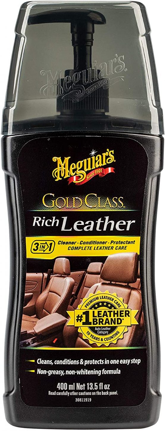 Meguiar’s G17914EU Gold Class Rich Leather 3in1 Leather Cleaner Leather ...