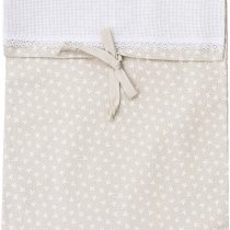Filet - Newborn Baby Hospital and Travel Bag 100% Cotton with aida Cloth Insert to be Embroidered - Taupe