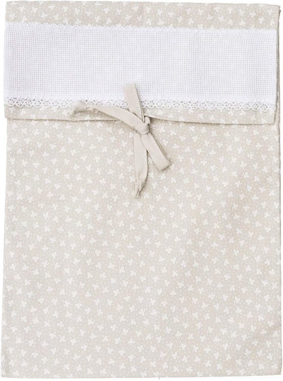 Filet - Newborn Baby Hospital and Travel Bag 100% Cotton with aida Cloth Insert to be Embroidered - Taupe