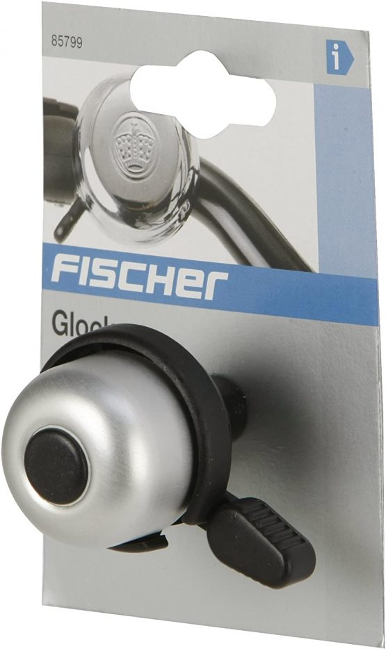 fischer Unisex_Adult Mini Ding Dong Bicycle Bell, Silver, standard size - Image 3