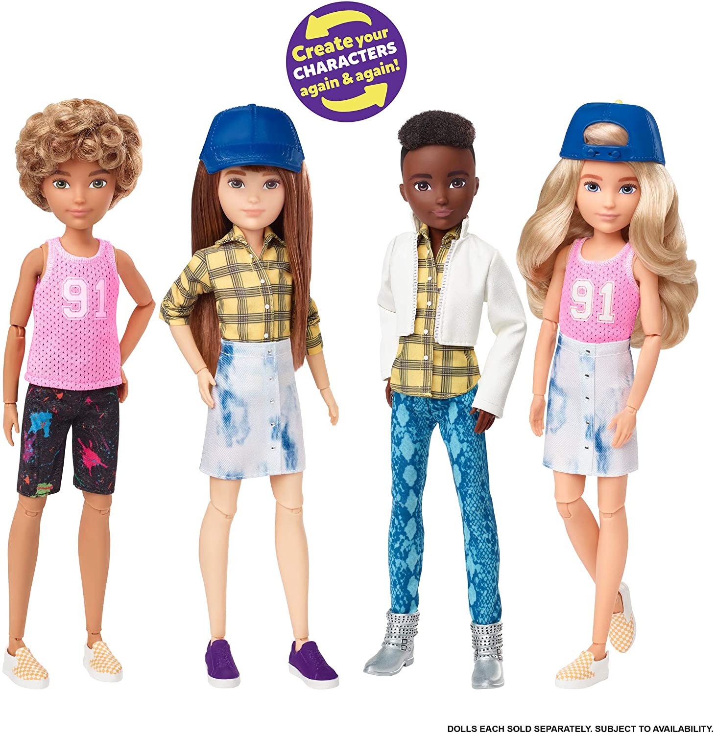Mattel GKV31 Creatable World Everyday Style Pack ES-619, Multicolor, 12 Inches - Image 4