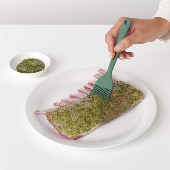 Brabantia Tasty+ Bake & Mix - Silicone Pastry Brush for Buttering, Glazing, Spreading, Basting (Fir Green) Non-Stick, Heat-Resistant, Dishwasher Safe - Image 2