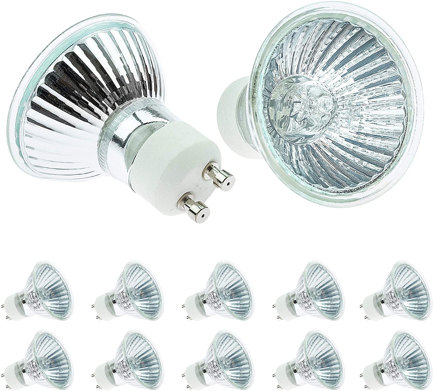 GU10 Halogen Spotlights Bulbs Dimmable Warm White, 35 W, Set of 10