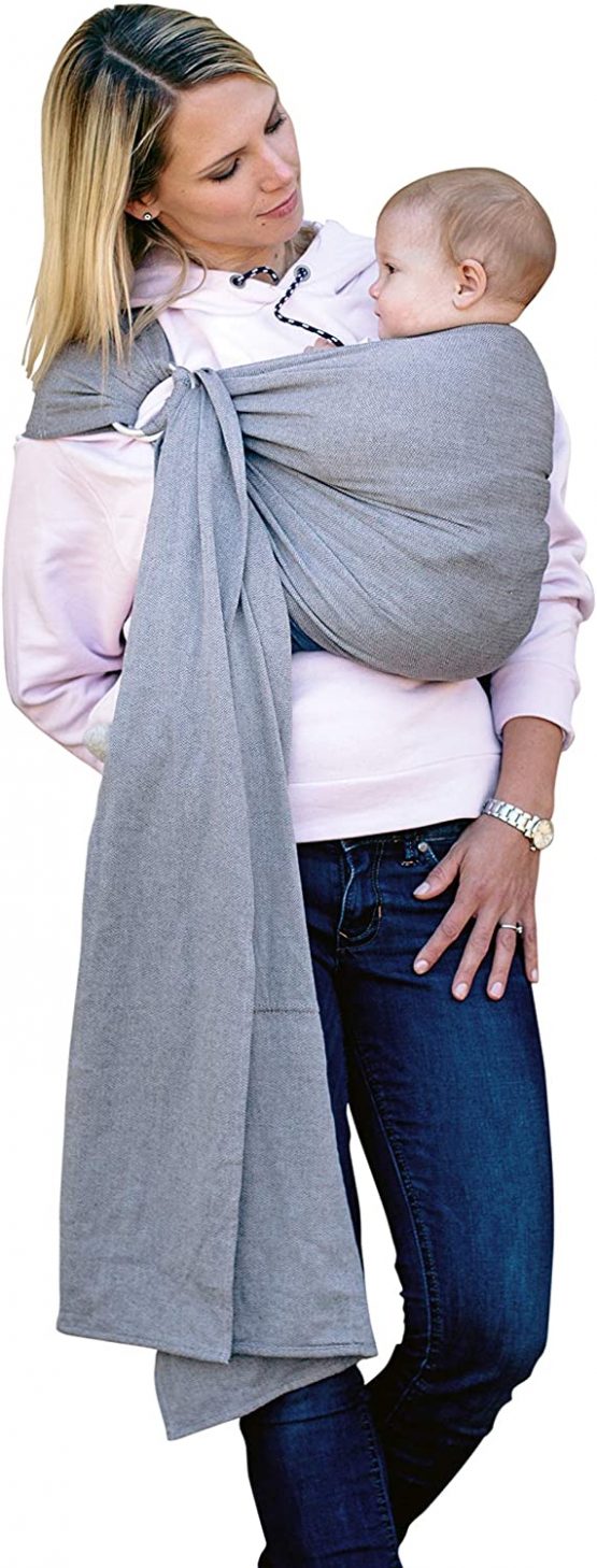 Amazonas Ring Sling Grey Baby Carrier, 600 g