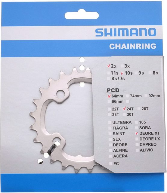 Shimano M785 10x2V 24D Chainring 2015 - Image 2