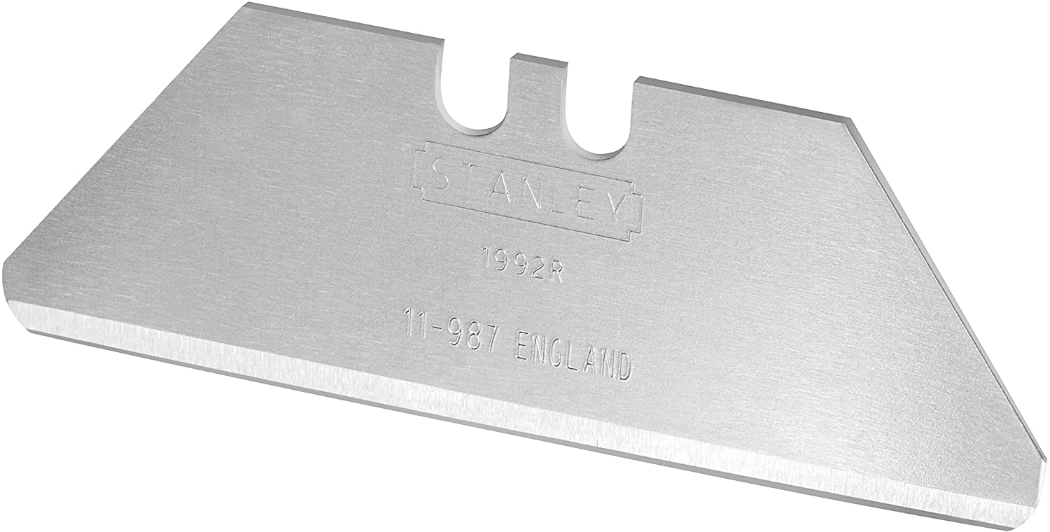 Stanley Tools STA211987 211987 1992B Safety Blades for Spring Back Knife - Yellow (Pack of 10), Silver - Image 2