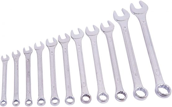 Amtech K0400 Combination Spanner Set, Drop Forged and Chrome Plated Spanners, 6mm to 19mm - Image 4