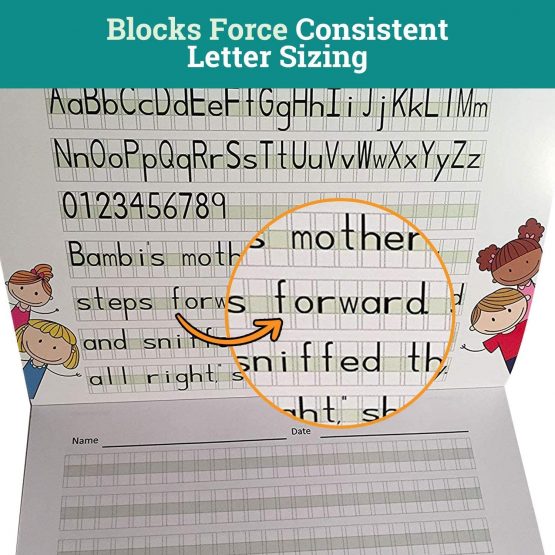 Channie's PHG6 Visual Handwriting Worksheet for 1st - 3rd Grade | Handwriting Simplified! Most Visual Handwriting Learning Workbook Worksheet for Summer School Summer Bridge - Image 4