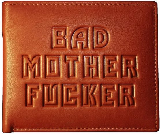 Bad Mother Fucker Wallet - Real Leather - TAN