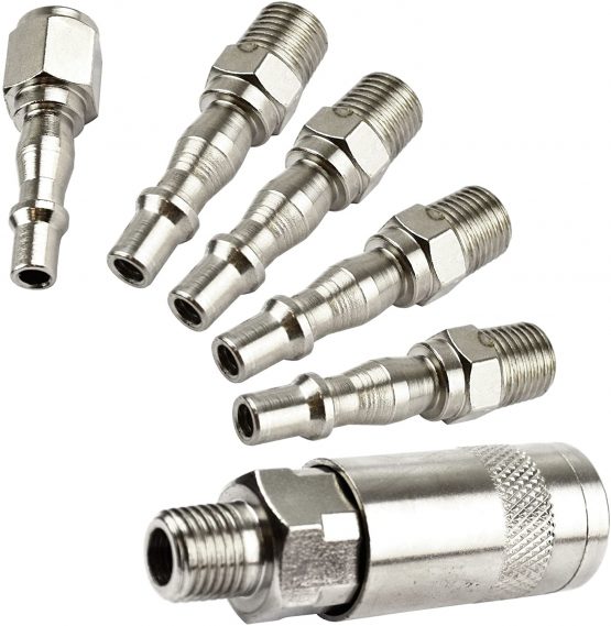 Air Line Hose Compressor Fitting Connector Quick Release Set Male 1/4" BSP - Image 2