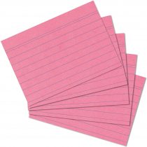 Herlitz Index Cards A6 Pink 100 pieces