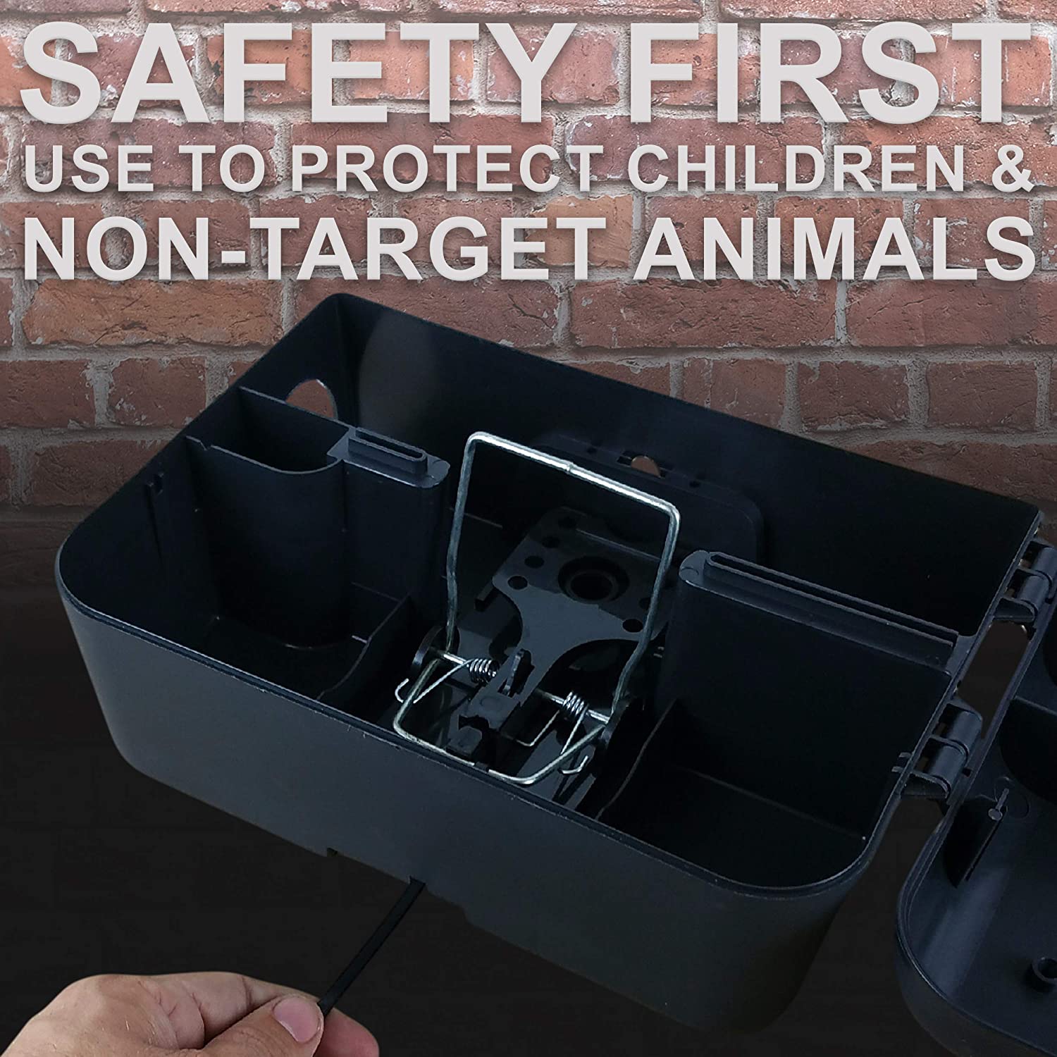 Roshield 2 Tamper Proof Rat & Mouse Bait Box Stations for the Safe Control of Poison & Pest Traps, Heavy Duty Outdoor Usage (Empty) - Image 4