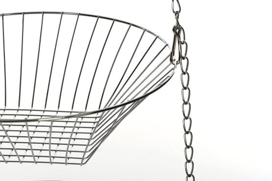 Premier Housewares 509653 3-Tier Chrome Hanging Baskets, 28 x 71 cm - Image 2