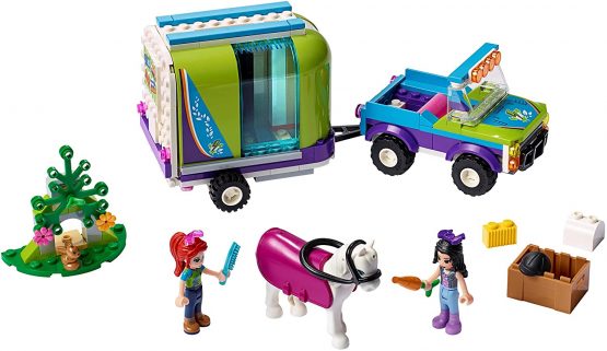 LEGO 41371 Friends Mia’s Horse Trailer Toy, Stable Extension Set, 4x4 Buggy, Mia and Emma Mini Dolls - Image 3